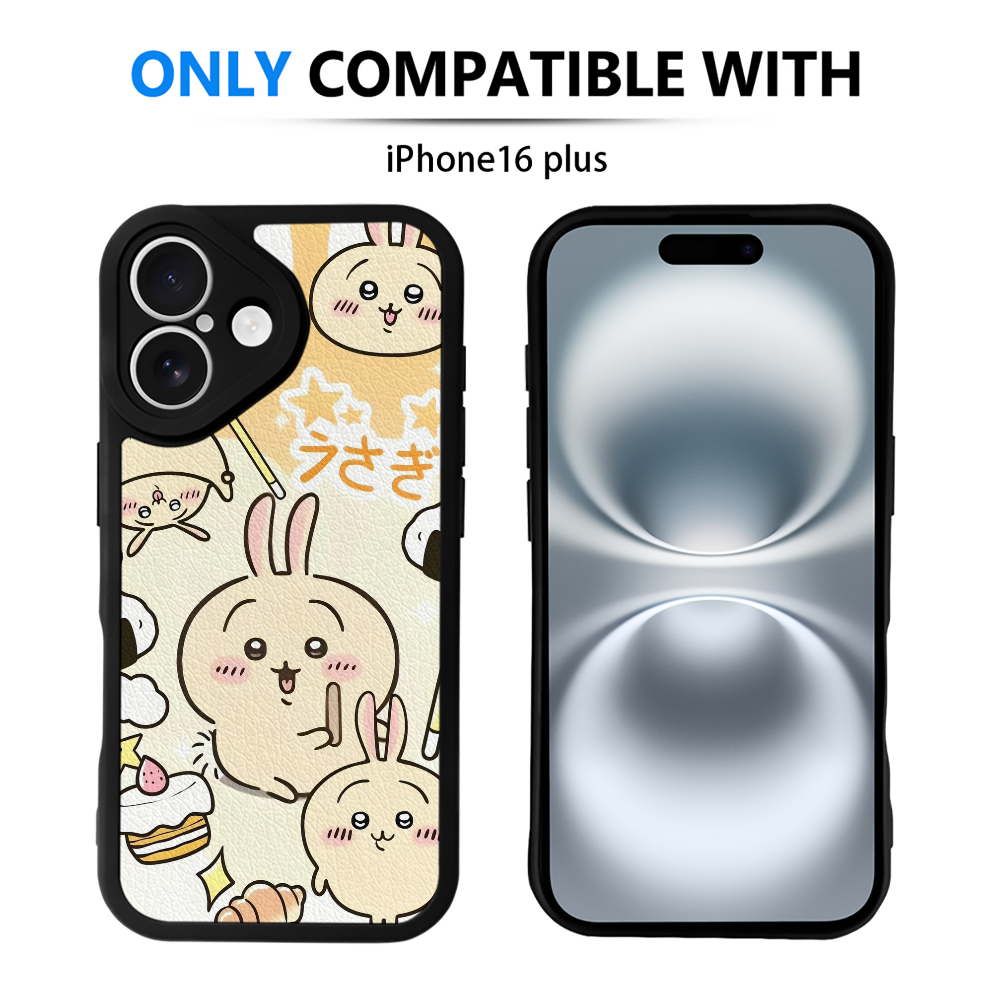 （画像用） ちいかわ Chii-kawa 【iPhone 16シリーズ対応】シリコンスマホケース（レザー調） 材質：シリコン